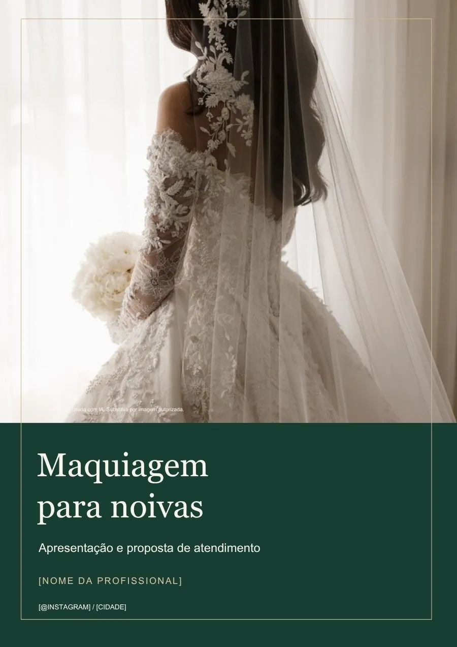 Capa do catálogo Maquiagem para noivas do Bridal Pro