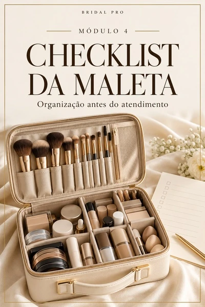 Capa de apresentação do bônus Checklist da Maleta da Maquiadora