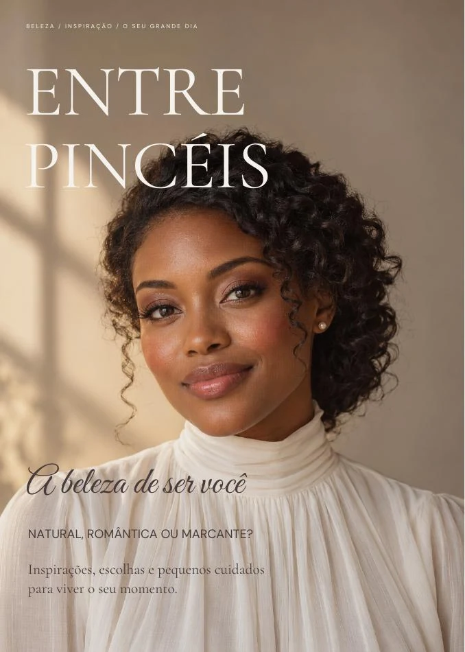Prévia real do material Revista Editável Entre Pincéis